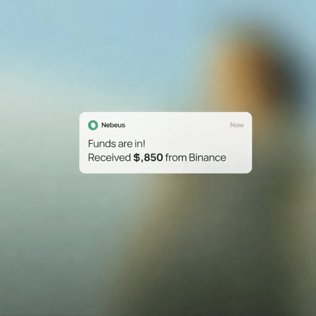 Receive crypto from anywhere and convert to local currency instantly