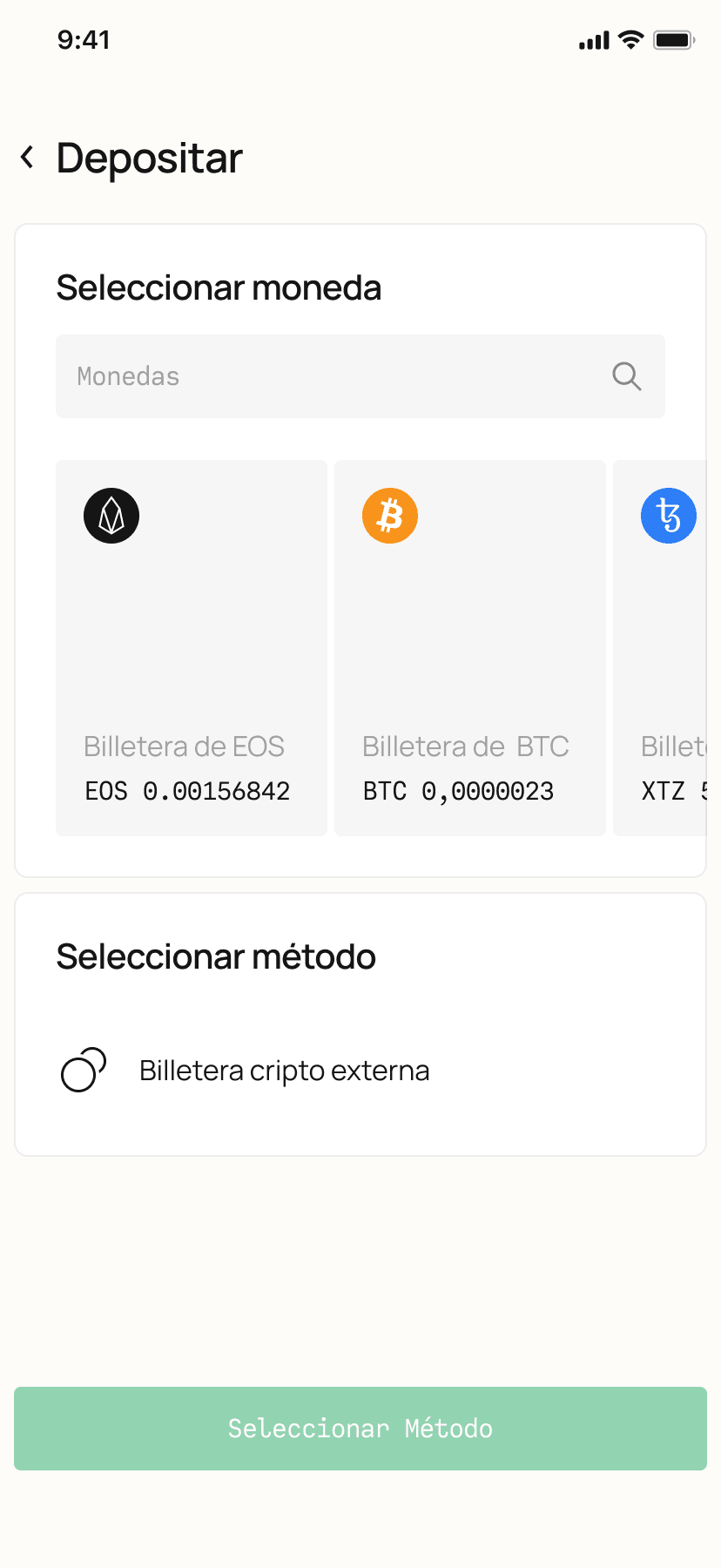 Depositá o comprá crypto