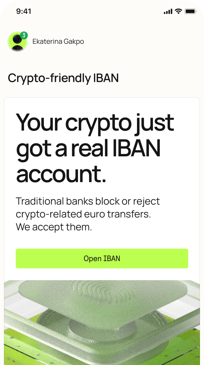 Use your IBAN